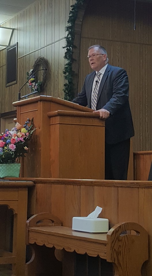 Bro. Rodney Woodcock
                                          preaching at SHBC